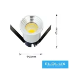 UNIVERSO mini spot lámpatest 3w 4000k 300lm 30° IP20 ∅35×47mm ezüst