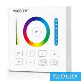   MIBOXER RF 2.4G RGB+CCT LED Szalaghoz Fali távirányító fehér