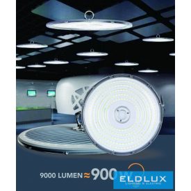   UNIVERSO Csarnok világítás 100w 9000lm 6500k D280x83mm IP65 fekete