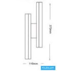 UNIVERSO Fali lámpa 10w 800lm CCT.kap IP20 Fehér 110x370x50mm