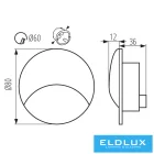 KANLUX EXIN LED O GR-NW lépcsővilágító lámpatest