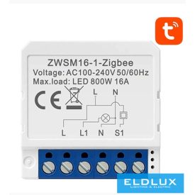  Avatto Okos kapcsolómodul 1-áramkörös AC:100-240V max.16A ZigBee Tuya
