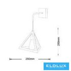 UNIVERSO Fali lámpa 1xE27 max.60w 250x250mm IP20 Fehér 5év