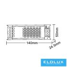 UNIVERSO Slim fémházas tápegység 12V 100W 8.33A IP20 140x50x24.5mm 