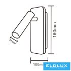 UNIVERSO Fali lámpa LED 6w 240lm + 150lm 3000k IP22 fehér kapcsolóval