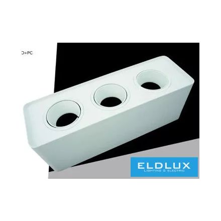 UNIVERSO Falon kívüli spotlámpa 3xPAR16 foglalat nélkül IP20 Fehér 298x88x110mm