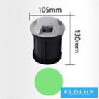 UNIVERSO Taposólámpa LED 8w zöld IP67 szürke Ø105x130mm