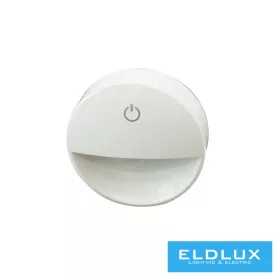   UNIVERSO LED ÉJJELI LÁMPA KAPCSOLÓVAL IP20 0.6W 4000K 12lm Fehér