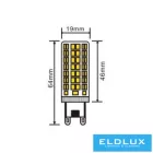 UNIVERSO LED izzó G9 4.8W 600lm 3000K CRI≥80 Ø19x64mm