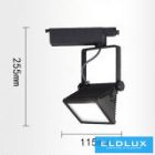 UNIVERSO Egyfázisú sínhez lámpa 30w 2700lm 6500k Ra≥90 90° fekete