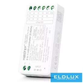   MIBOXER 3in1 RF 2.4G RGB/RGBW/RGB-CCT LED Szalaghoz Vezérlő DC:12-24V Max:12A