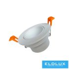 UNIVERSO Süllyesztett spot lámpa 1xPAR16 foglalat nélkül IP20 Fehér D88x50mm kivágás:D75mm