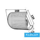 UNIVERSO Gipsz fali lámpa 1xGU10 Max.35w 120x160x73mm IP20 fehér