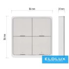 EMOS GoSmart Okos hordozható 4 funkciós szcenárió kapcsoló ZigBee