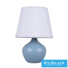 ELDLUX Kék kerámia asztali lámpatest E14