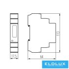 KANLUX KDEM-1P LCD fogyasztásmérő