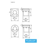KANLUX GORDO N 1W CW-O-SR lámpa