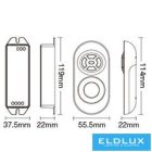 MIBOXER RF RGB LED Szalaghoz Vezérlő+Távirányító DC:12-24V Max:12A 6A/CH