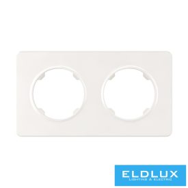 ELDELIN Kettes műanyag keret Fehér