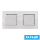 ELDIRA Kettes üveg keret Fehér