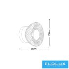 UNIVERSO Fali lámpa G9 Max.10w D150x110mm IP20 fekete