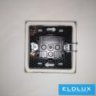 ELDLUX ELDGROUND 2P+F konnektor gyerekvédelemmel csapfedéllel fekete csavaros IP44