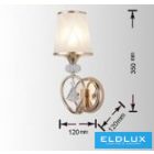 UNIVERSO Fali lámpa 1-karos 1xE27 Max.60W D120x350mm IP20 Arany