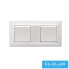 ELDGROUND Kettes műanyag keret Fehér