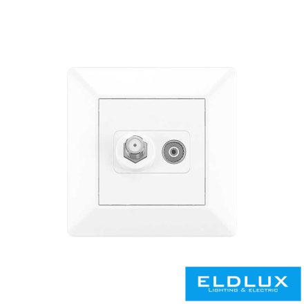ELDLUX ELDGROUND SAT + TV aljzat (13db) fehér