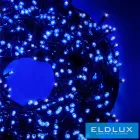 WISDOM fényfüzér kék fényű 300LED 15m zöld kábellel 8 fun. IP44