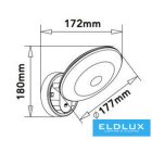 UNIVERSO Kültéri fali lámpa mozgásérzékelővel 10w 1100lm CCT KAPCS. IP54 fehér 180x177x172mm 3 év