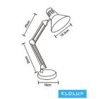 UNIVERSO Asztali lámpa 1xE27 Max.60w 160x500mm Zöld