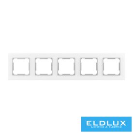 ELDIRA Ötös üveg keret Fehér