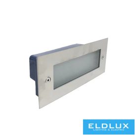   UNIVERSO Lábazati süllyesztett LED lámpatest 2.5w 150lm 3000k 120° IP65 alumínium 110x45mm