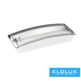  UNIVERSO LED vészkijárat lámpatest 1.5w 90lm 6500K 3.2v 600mAH 2óra IP65 240x90x46mm