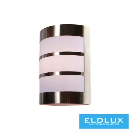 UNIVERSO Kültéri fali lámpa 1xE27 max.11w IP44 króm/fehér 165x90x210mm 5év
