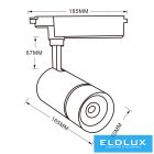 UNIVERSO Egyfázisú sínhez lámpa 30w 2700lm 3000k Ra≥90 30° fehér
