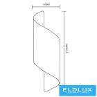 UNIVERSO Fali lámpa 2xG9 Max.60w IP20 330x100mm Fehér