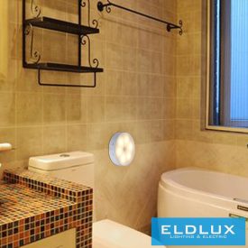   UNIVERSO bútorvilágítás DC:5v 3w 4000k 238lm ∅85mm ezüst (töltős + PIR)