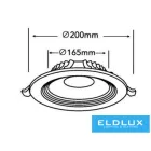 UNIVERSO LED süllyestett lámpa 18w 1700lm 4000K 120° IP20 Fehér D165mm Kivágás:D200mm 3 év
