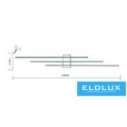 UNIVERSO Fali lámpa 23w 1840lm 4000k IP20 Fekete 720x110x50mm