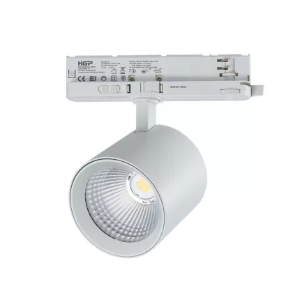 LUMICANTO háromfázisú sínes lámpa, 12/42W, 60/30°, CRI 90, Szabályozható színhőmérséklet, Fehér