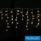 360 LED-es meleg fehér jégcsap izzósor adapterrel 7m (8 funkciós)