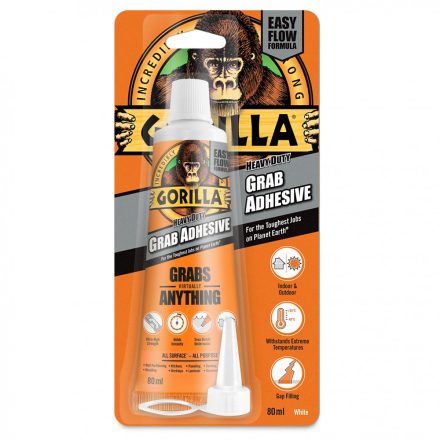 Gorilla HEAVY DUTY GRAB Extra Erős Építési Ragasztó - 80ml tubus