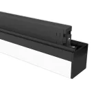 [OUTLET] 3 fázisú lineáris lámpa 1200mm, 40W, 110°, fekete matt, 3000K