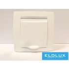 ELDLUX ELDGROUND 2P+F konnektor gyerekvédelemmel csapfedéllel fehér csavaros IP44