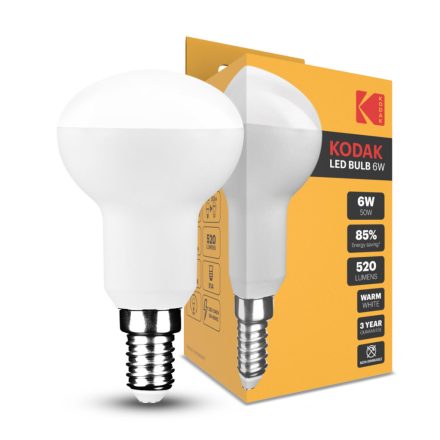 KODAK Max LED Izzó R50 6W E14 120° 2700K (520 lumen)