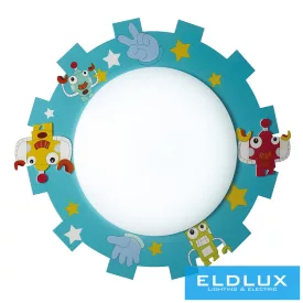 ELDLUX WINKLE fali és mennyezeti lámpa 3×E14 kék