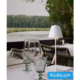   UNIVERSO Asztali lámpa akkumulátorral DC:5V 1w 100lm CCT D108x375mm fehér