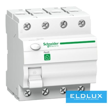 Schneider Áram-védőkapcsoló (Fi-relé) analóg 4P 63A 30mA AC-típus 6kA Resi9 R